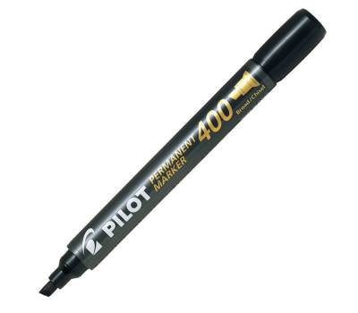 Marcatore Permanente Markers 400 - punta a scalpello 4,5 mm - colori assortiti - astuccio 4 pezzi - Pilot - 002700 - DMwebShop - 1