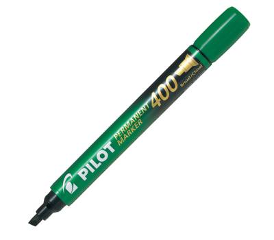 Marcatore Permanente Markers 400 - punta a scalpello 4,5 mm - colori assortiti - astuccio 4 pezzi - Pilot - 002700 - DMwebShop - 4