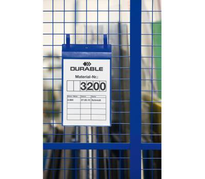 Buste identificative con fascette di aggancio - A4 - verticale (21 x 29,7 cm) - conf. 50 pezzi - Durable - 1750-07 - 4005546109091 - DMwebShop - 1