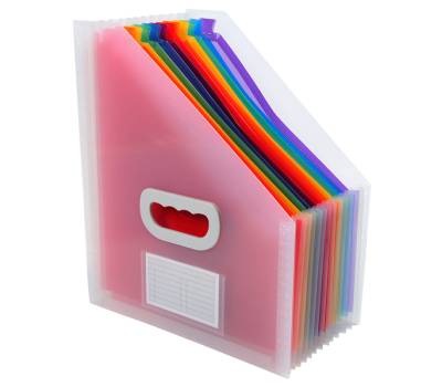 Classificatore portariviste Crystal - 12 tasche - PP - 26,5 x 32,5 cm - Exacompta - 55598E - 3130630555988 - DMwebShop - 1