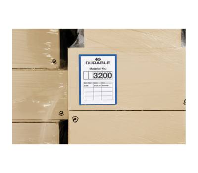 Buste identificative con bande adesive - A4 - verticale (21 x 29,7 cm) - conf. 50 pezzi - Durable - 1797-07 - 4005546981680 - DMwebShop - 1