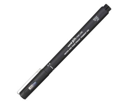 Pin fineliner - punta 0,4 mm - nero - conf. 12 pezzi - Uni Mitsubishi - M PIN104 N - 4902778030783 - DMwebShop - 1