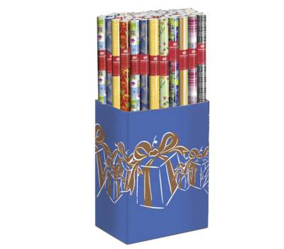 Carta regalo - 2 mt x 70 cm - fantasie assortite - espositore 50 rotoli - Rex Sadoch - GR3J1GEN - 8006715206845 - DMwebShop - 1
