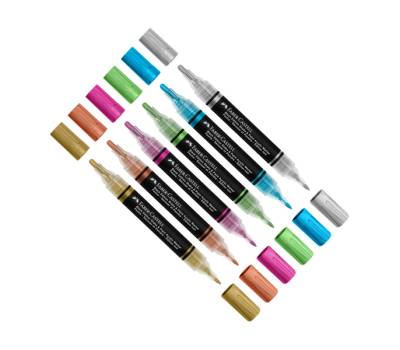 Marcatori Shake Paint colori assoriti metallic confezione 6 pz Faber Castell 285517 - 1373 - 2