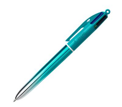Penna sfera a scatto 4 Colori Smooth - 1 mm - fusto verde acqua - conf. 12 pezzi - 524092 - 3086123763227 - DMwebShop - 1