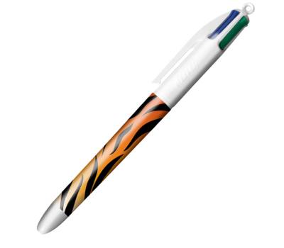 Penna sfera a scatto 4 Colori Animalier - 1 mm - conf. 3 pezzi - 9998501 - 3086123636972 - DMwebShop - 1