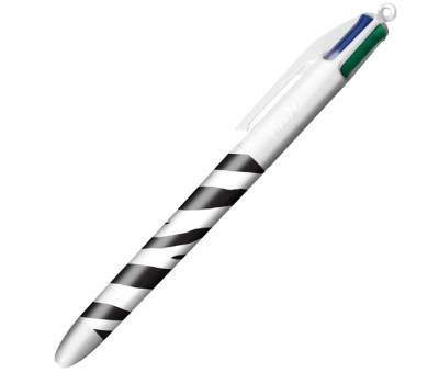 Penna sfera a scatto 4 Colori Animalier - 1 mm - conf. 3 pezzi - 9998501 - 3086123636972 - DMwebShop - 2