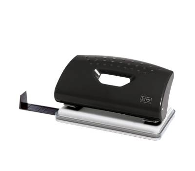Perforatore - massimo 10 fogli - 2 fori - passo 8 cm - blu - Lebez - 1260 - 8007509012604 - DMwebShop - 4
