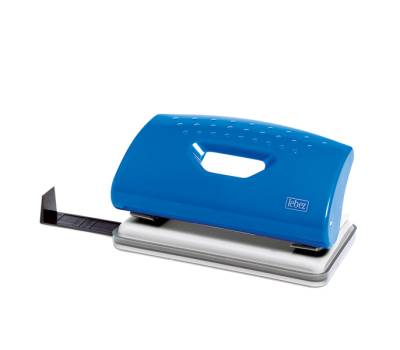 Perforatore - massimo 10 fogli - 2 fori - passo 8 cm - blu - Lebez - 1260 - 8007509012604 - DMwebShop - 5