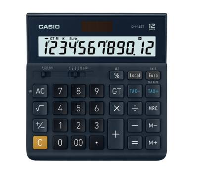 Calcolatrice da tavolo - DH-12ET - 12 cifre - blu - Casio - DH-12ET-W-EP - 4549526609954 - DMwebShop - 1