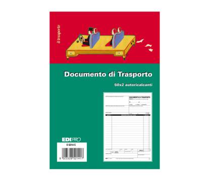 Blocco DDT - 50-50 fogli autoricalcanti - 23 x 15 cm - Edipro - E5214C - 8023328521417 - DMwebShop - 1
