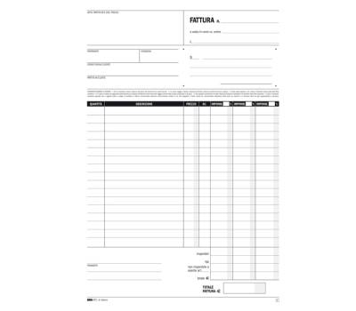 Blocco fatture 3 aliquota Iva - 50 fogli 2 copie autoricalcanti - 29,7 x 21 cm - Edipro - E5303A - 8023328530310 - DMwebShop - 1
