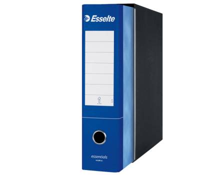 Registratore Essentials G75 - dorso 8 cm - protocollo - 23 x 33 cm - blu - conf. 6 pezzi - Esselte - 390775050 - 8004157775059 - DMwebShop - 2