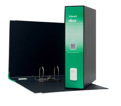 Registratore Dox 2 - dorso 8 cm - protocollo - 23 x 34 cm - verde - Esselte - Dox - D26214 - 8004389087456 - DMwebShop - 1