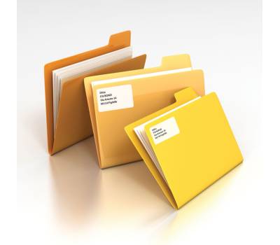 Etichette adesive LP4 W carta angoli arrotondati permanenti 37 x 14 mm 100 etichette per foglio 100 fogli bianco LP4W 3714 - 1595 - 1