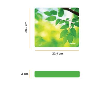 Mousepad Earth Series - Foglie - ecologico - Fellowes - 5903801 - 43859542819 - DMwebShop - 1