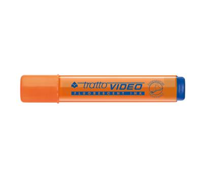 Evidenziatore Video - punta a scalpello - da 1 - 5 mm - arancio - conf. 12 pezzi - Tratto - 830203 - 8000825003806 - DMwebShop - 1