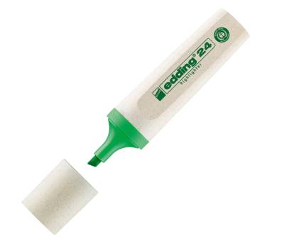 Evidenziatore 24 EcoLine - punta a scalpello - tratto 2 - 5 mm - astuccio 4 colori - Edding - 4-24-4S - 4004764917723 - DMwebShop - 2