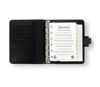 Organiser Metropol Pocket - similpelle - nero - 14,6 x 11,5 x 3,5 cm - Filofax - L026960 - 757286158887 - DMwebShop - 1