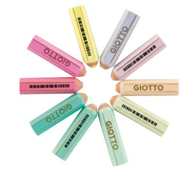 Happy Gomma Pastel - colori assortiti pastello - conf. 40 pezzi - Giotto - 234000 - 87324A - DMwebShop - 1