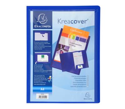 Cartella di presentazione Kreacover - in PP - 2 alette - colori assortiti - A4 - conf. 30 pezzi - Exacompta - 43500E - 3130630435013 - DMwebShop - 2