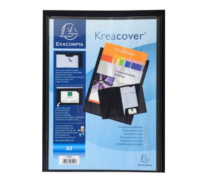 Cartella di presentazione Kreacover - in PP - 2 alette - colori assortiti - A4 - conf. 30 pezzi - Exacompta - 43500E - 3130630435013 - DMwebShop - 3