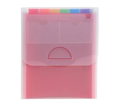 Classificatore valigetta verticale cristallo - 25,5 x 30,5 cm - 6 tasche - PPL - Exacompta - 55798E - 3130630557982 - DMwebShop - 1