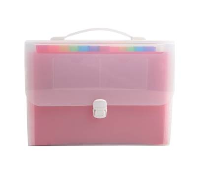 Classificatore valigetta con maniglia - cristallo - 33 x 29 cm - 24 tasche - Exacompta - 55698E - 3130630556985 - DMwebShop - 1