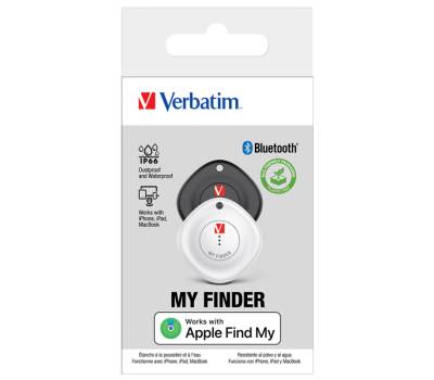My Finder nero-bianco Bluetooth Tracker - Confezione Doppia - Verbatim - 32131 - 23942321316 - DMwebShop - 1