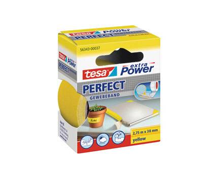Nastro adesivo telato XP Perfect - 38 mm x 2,7 mt - giallo - Tesa - 56343-00037-04 - 4042448044211 - DMwebShop