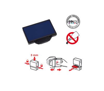 Tampone di ricambio E/20 - blu - conf. 5 pezzi - Colop - E/20.BL - 38075CNF02 - DMwebShop