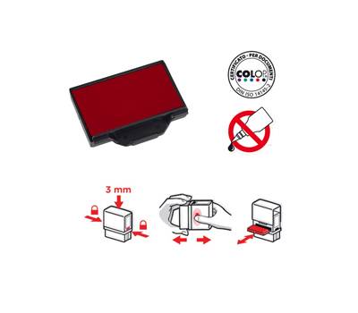Tampone di ricambio E/20 - rosso - conf. 5 pezzi - Colop - E/20.R - 38076Z - DMwebShop