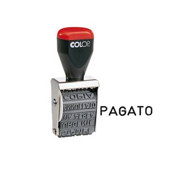 Timbro 04000/W Polinomio - 12 diciture 4 mm - Colop - 04000WBLS - 9004362302490 - DMwebShop