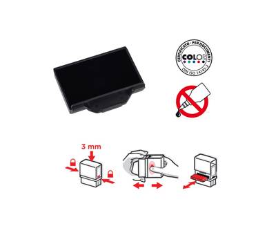 Tampone di ricambio E/2600 - nero - conf. 5 pezzi - Colop - E2600.N - 38143A - DMwebShop