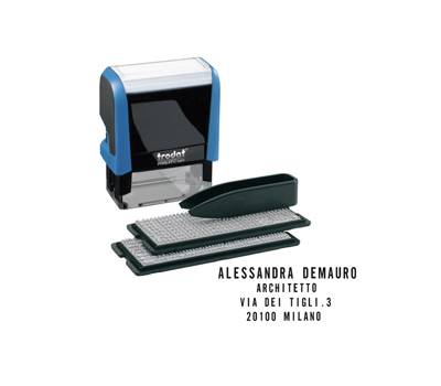 Timbro Printy Typo 4.0 autocomponibile - 47 x 18 mm - 4 righe - Trodat - 43145. - 9008056431459 - DMwebShop