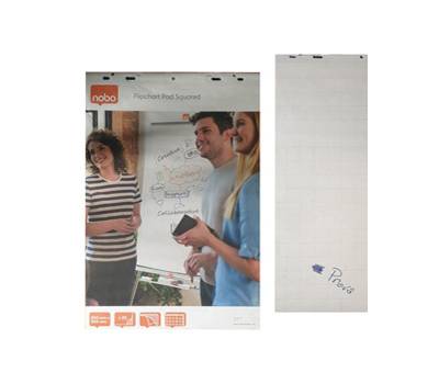 Blocco per lavagna - 20 fogli - 65 x 95,5 cm - quadretti 5 x 5 cm - Nobo - 1901632 - 5028252144636 - DMwebShop