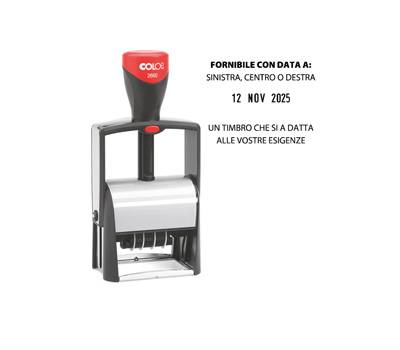 Timbro Datario Classic Line - autoinchiostrante - 37 x 58 mm - 7 righe - Colop - 2660 - 9004362516408 - DMwebShop