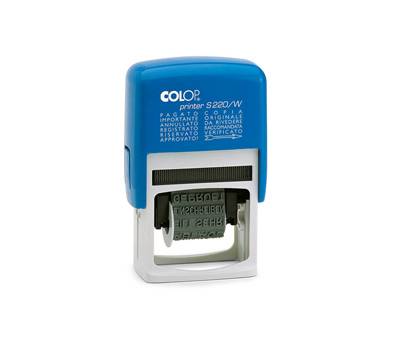 Timbro Printer Polinomio - 12 diciture - 4 mm - autoinchiostrante - Colop - S220W.BLS - 9004362918219 - DMwebShop