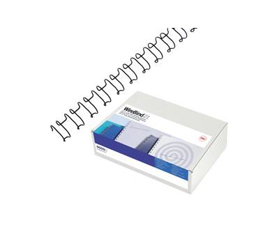 Dorsi spirale IbiWire - metallo - 21 anelli - 6 mm - argento - scatola 100 pezzi - GBC - IB160431 - 13465160431 - DMwebShop