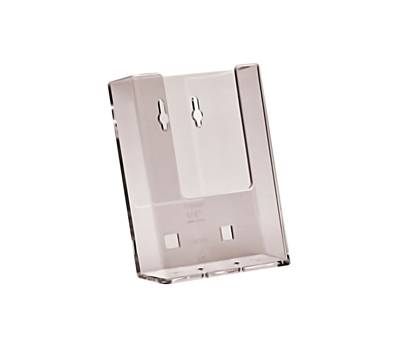 Portadepliant da parete - tasca 1/3 A4 - trasparente - conf. 10 pezzi - Studio T - 1002079 - DMwebShop