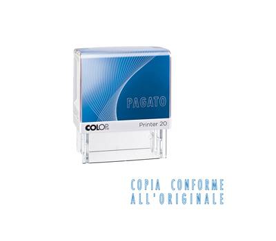 Timbro Printer 20/L G7 - COPIA CONFORME - autoinchiostrante - 14 x 38 mm - Colop - PRINTER.20/L0139 - 9004362434351 - DMwebShop