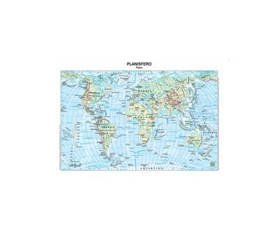 Carta geografica Mondo - scolastica - plastificata - 297 x 420 mm - conf. 20 pezzi - Belletti - BS02P - 9788881462919 - DMwebShop