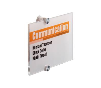 Targa per porte-pareti Crystal Sign - 21 x 14,8 cm - Durable - 4823-19 - 4005546403595 - DMwebShop