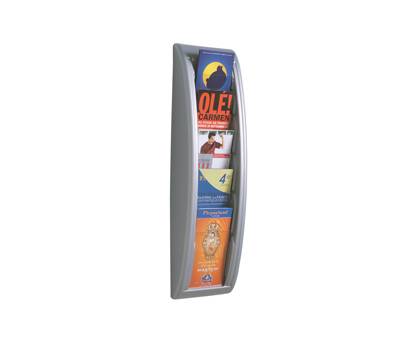 Espositore da parete Quick Fit System - 5 tasche A5 - grigio - Paperflow - K540635 - 3660141239669 - DMwebShop