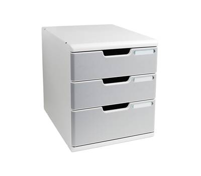 Cassettiera Modulo A4 - 28,8 x 32 x 35 cm - 3 cassetti - grigio-granito - Exacompta - 325041D - 9002493422377 - DMwebShop