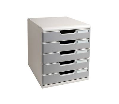 Cassettiera Modulo A4 - 28,8 x 32 x 35 cm - 5 cassetti - grigio-granito - Exacompta - 301041D - 9002493023918 - DMwebShop