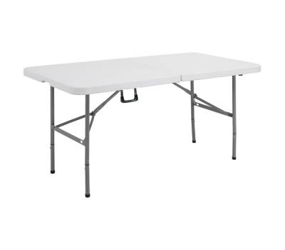 Tavolo rettangolare pieghevole - 152 x 76 x 74 cm - polietilene-acciaio verniciato - bianco - Serena Group - ARCHI-CZ152-F - 8032937533773 - DMwebShop