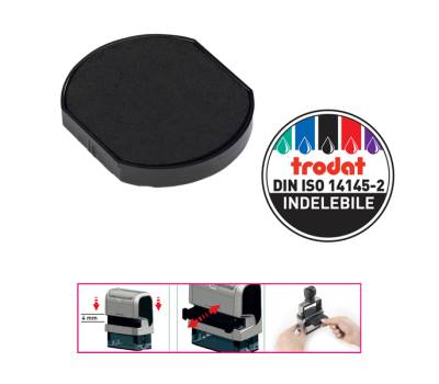 Tampone di ricambio 6/46040 - nero - conf. 2 pezzi - Trodat - 4009. - 9008056040095 - DMwebShop