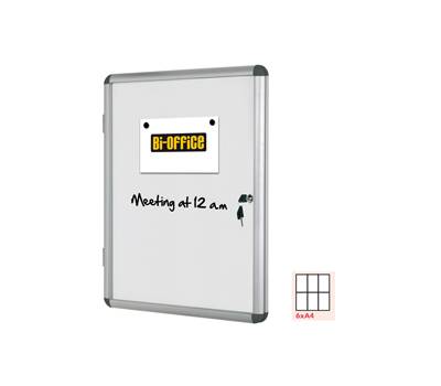 Bacheca per interni - fondo bianco magnetico - 6 fogli - A4 - orizzontale - Bi-office - VT620109150 - 5603750529156 - DMwebShop