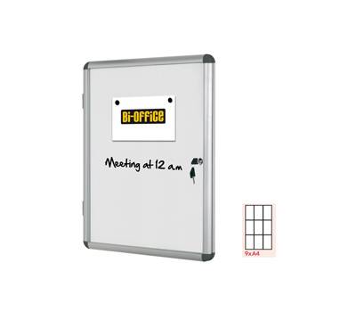 Bacheca per interni - fondo bianco magnetico - 9 fogli - A4 - verticale - Bi-office - VT630109150 - 5603750521099 - DMwebShop